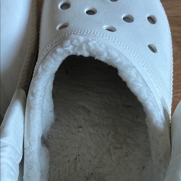 CROCS Womens White Fleece-Lined - Picture 7 of 14